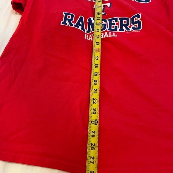 Texas Rangers Red Baseball T-Shirt - Picture 5 of 6